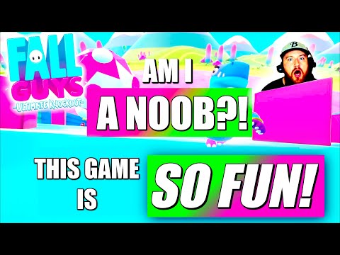 FALL GUYS FUNNY MOMENTS! - This game is HILARIOUS! - WHEN A PRO GAMER BECOMES A NOOB! 😂