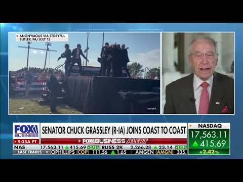 Grassley Joins Coast to Coast to Discuss USSS Oversight Following Attempted Trump Assassination