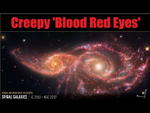 NASA's Halloween Red Blood Eyes Captured by Hubble And James Webb Telescope