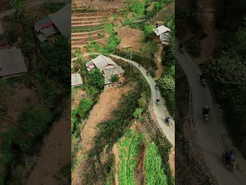 Riding through Northwest Vietnam, where high mountain meets deep valley