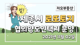 세종시 평당 300만원대 로또토지 분양! 받으면 대박! 협의양도인 택지