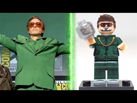 LEGO Iron Man becomes Doctor Doom | Robert Downey Jr. | Dr. Doom | Avengers 5 Unofficial Minifigures