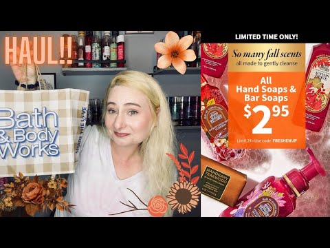 BATH & BODY WORKS $2.95 HAND SOAP SALE HAUL!! FALL & HALLOWEEN SOAPS + Soaps leftover from last year