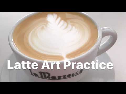 Latte Art Practice Day 40/ ラテアート練習記録 40日目/ 라떼 아트 연습 40 일차/ 第四十天拿铁艺术练习