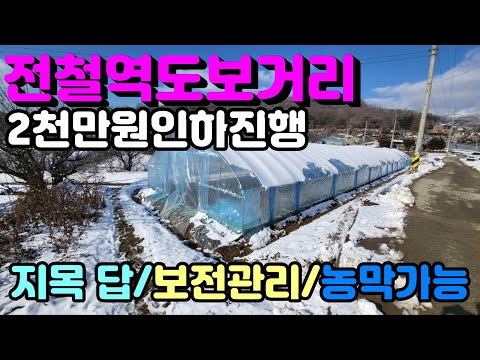 [양평토지]전철역 1.3km거리에 위치한 자연형 관리지역토지, 2130만원 인하된 급매물추천, 양평토지급매물,양평땅,양평땅급매물,전원주택,양평전원주택지,양평엔공인중개사