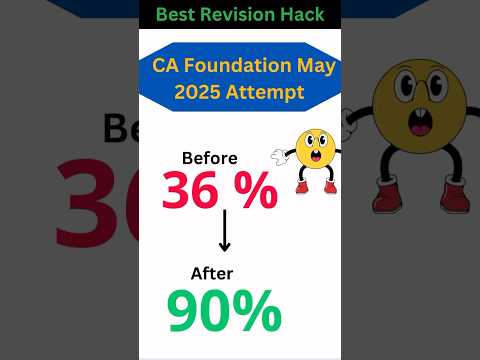 CA Foundation May 2025 Quick Revision Hacks to BOOST Your Score! 🚀 Watch Till the End #cafoundation