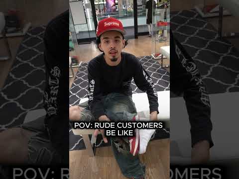 POV: RUDE CUSTOMERS BE LIKE  #sneakers #jordan1lostandfound #jordan4  #nikeshoes #basketballshoes