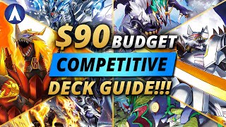 $90 BUDGET!!! Competitive & Fun Decks for 2024!!! | Digimon Card Game & TCG