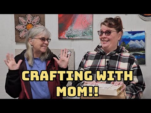 Glass etching with Mom! Happy Mother's Day! #mothersday #crafts #fun