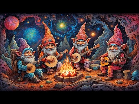 Cosmic Gnome Banjo | 🍄enchanting, whimsical, magical🌙