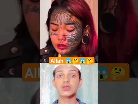 Allah tattoo 😱🤔 reaction motivation #reactionvideo #motivation #trending