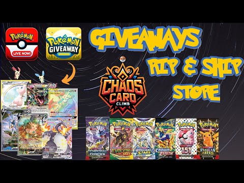 🔴Live🔴Celebrating With Free Pokémon Card Giveaways | Rip & Ship, Store!