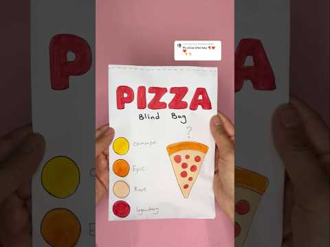 Pizza blind bag! #blindbag #blindbagopening #papercraft #papersquishy #diy #craft #crafts #asmr