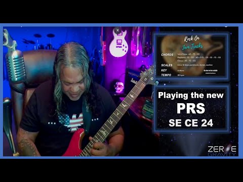 Zeroe Gravity Live Guitar Practice with new PRS SE/CE 24