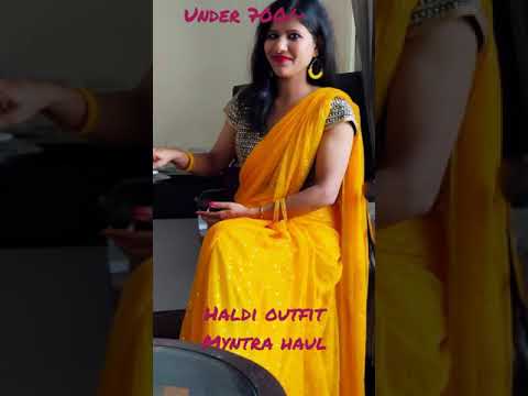 haldi outfit ideas in 600| myntra haul| haldi function dress ideas| what to wear for haldi ceremony