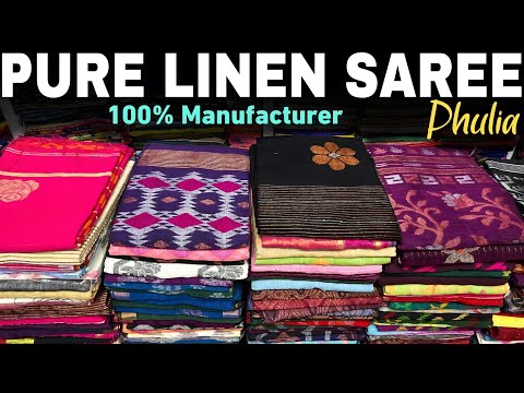 Authentic 120 Count Pure Linen | Khadi Cotton | Mercerised Cotton | Mal Cotton Saree Manufacturer