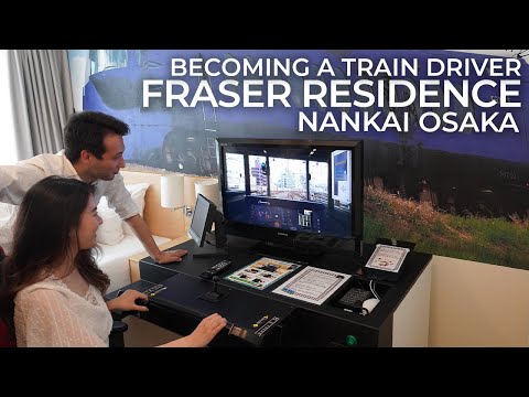 A Train Driver Simulator in Your Hotel Room in Japan | Staying at Fraser Residence Nankai Osaka