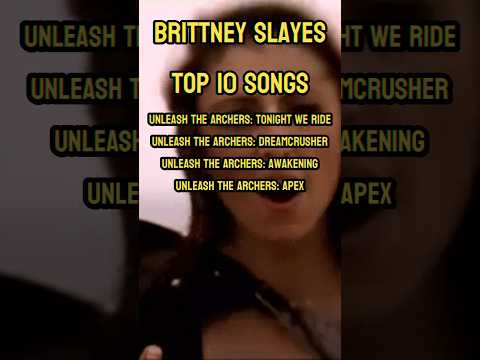 Top 10 songs with Brittney Slayes of Unleash The Archers 👊 check full video on my channel #top10 🤘