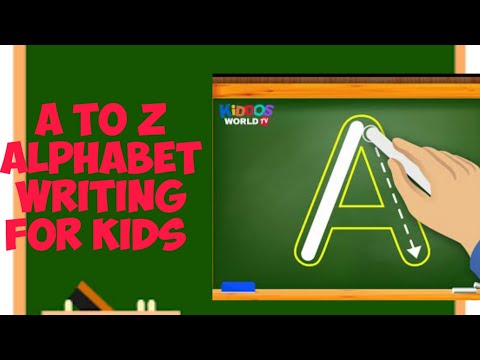 How to Write Letters for Children - Teaching Writing ABC for Preschool - Alphabet for Kids