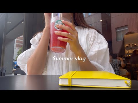 SUB) productive days in Japan🌽💌 | studying at cafeteria, iPad, bullet journal etc...🍃