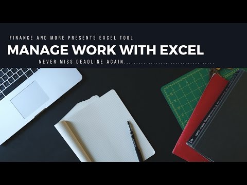 Excel Task Manager  and Excel task tracker for task management