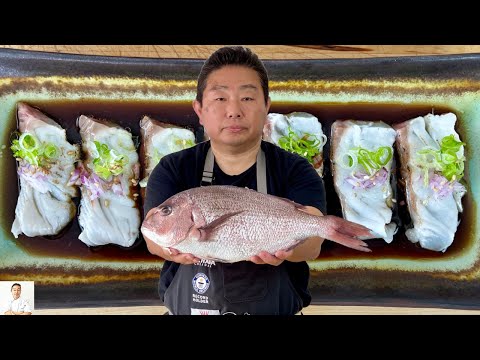 Japanese Sea Bream Carpaccio From Heaven - How To Make Sushi Series