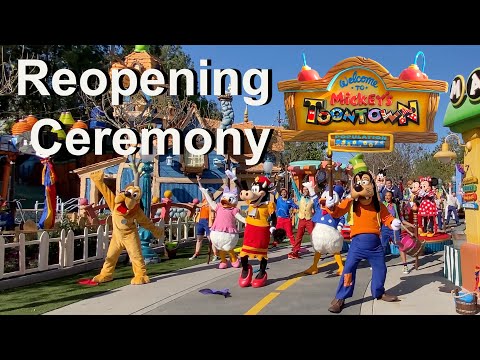 Disneyland Mickey's Toontown Reopening Ceremony