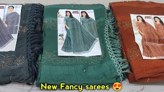 New model evergreen sarees | daily wear sarees collection | FANCY border chiffon saree | soft silk