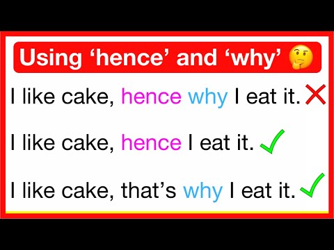 Hence why 🤔 | Can we use 'hence why' in a sentence? | English grammar | Learn with examples