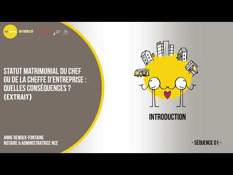 [Bpifrance Université] Extrait replay webinaire " Statut matrimonial du chef d'entreprise"