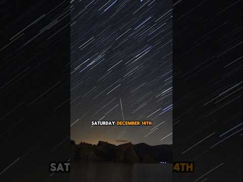 Geminid meteor shower peaks this week  !