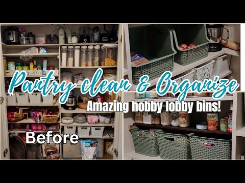 Pantry Clean & Organize | Hobby Lobby organization ideas | Hobby Lobby #home #homedecoratingideas