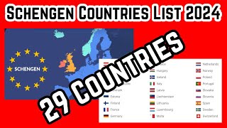 Schengen visa Countries 2024 || Country in Schengen zone || European Country of list #schengen