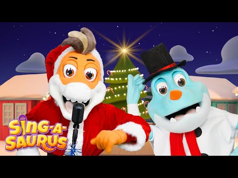 Christmas Party Song! 🎅🏼 "Magical Christmas!" Sing-Along! Dinosaurs for kids 🦖🦕 - Sing-A-Saurus!