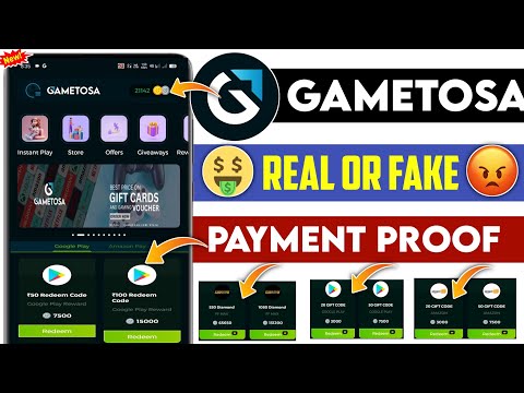 Gametosa app real or fake | Gametosa app payment proof 2024 | Gametosa app withdrawal | Gametosa app