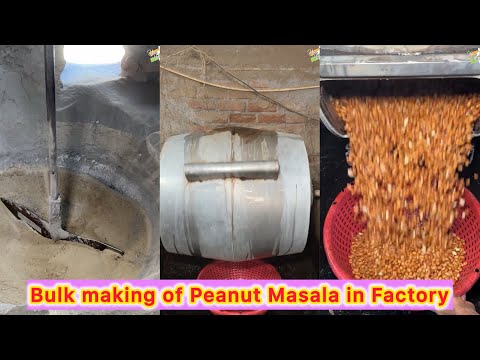 Bulk making of Peanut Masala in Factory😍😍 Aise bnaye jate hai Peanuts🤩🤩