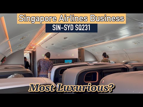 Flying Singapore Airlines Business Class A380 from Singapore to Sydney!