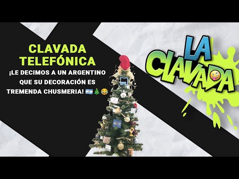 Clavada Telefónica: ¡Le Decimos a un Argentino que su Decoración es Tremenda Chusmeria! 🇦🇷🎄😂 |