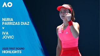 Nuria Parrizas Diaz v Iva Jovic Highlights | Australian Open 2025 First Round