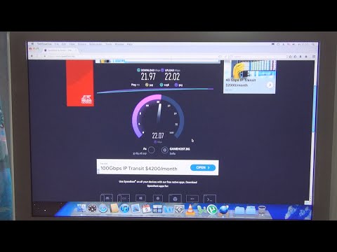 Huawei B311-221 4G Router Speed Test with Apple iMac G5 1.8 20" (2004)