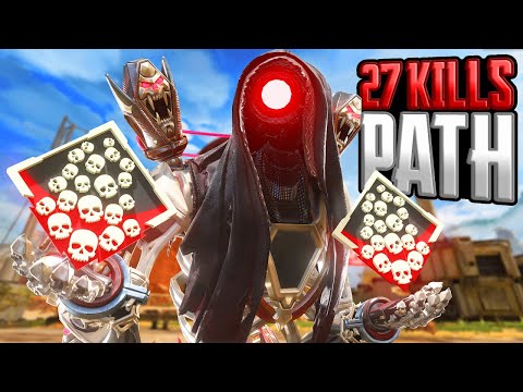 INSANE Pathfinder 27 KILLS and 5,500 Damage Apex Legends Gameplay