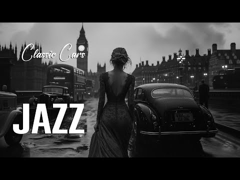 Foggy London Streets 🚦 Jazz Music & Classic Cars | Explore the Mysterious Vibes of the 1930s-1940s