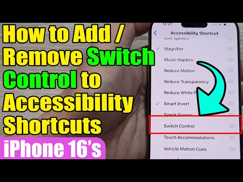 iPhone 16/16 Pro Max: How to Add/Remove Switch Control to Accessibility Shortcuts