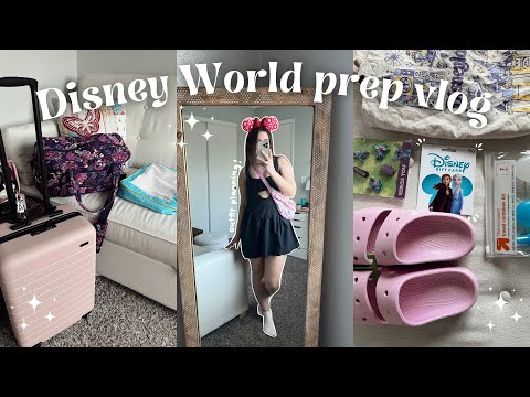 DISNEY WORLD PREP VLOG ✨🏰 week before Disney, last minute errands, help me plan my Disney outfits!