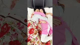 😘😘 Sweet kissing on bed #couple #couplegoals #husbandlove #kiss #sborts #short #youtubeshorts #yt