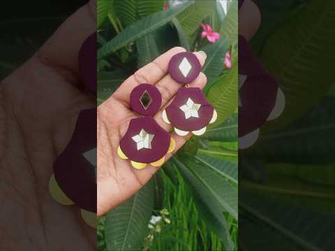 Navratri earrings 🌷 #navratri #navratrispecial #earrings #diy #navratrijewellery #handmade #trending