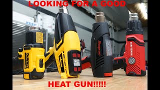 Heat Gun review (Snap-On, Dewalt, Wagner and Crafstman)