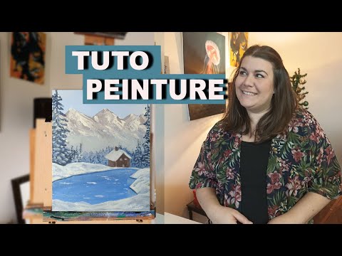 tuto peinture débutant : comment peindre un paysage enneigé ?