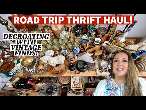 YOU WON'T BELIEVE MY THRIFT HAUL! Oregon + California + Nevada Road Trip Thrifting | Styling Vintage