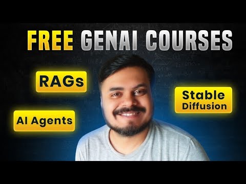 GenAI Free Courses | AI Agents | RAGs | Stable Diffusion | Bonus - Power BI & Object Dectection